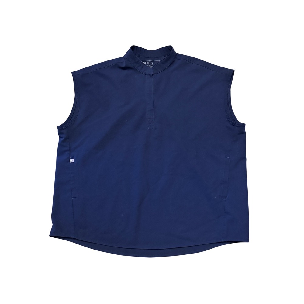 Figs Rafaela Oversized Scrub Top in NAVY BLUE Large